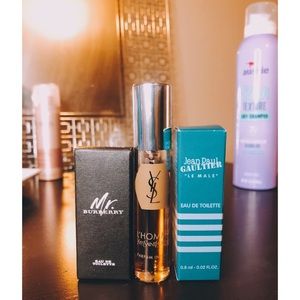 Men’s Cologne: YSL, Gaultier, Burberry